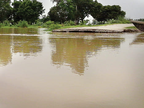 Across the Ganga Warning Point