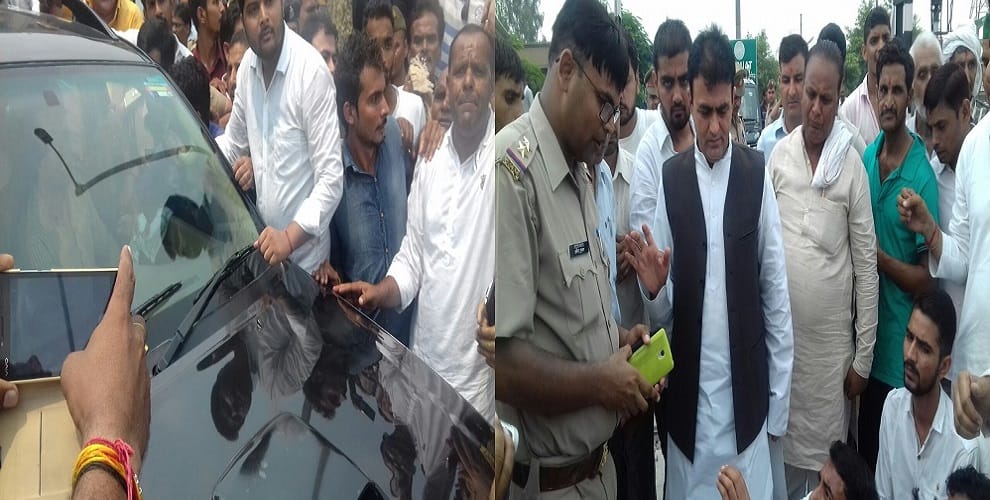 A ruckus on the arrest of Vice-President Jayant Chaudhary, beating the inspector