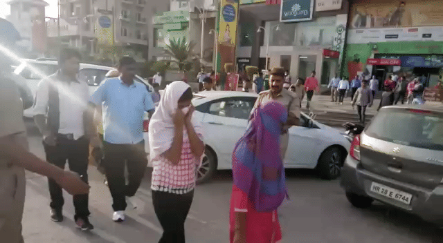 police raid at spa centre in bhiwadi and neemrana