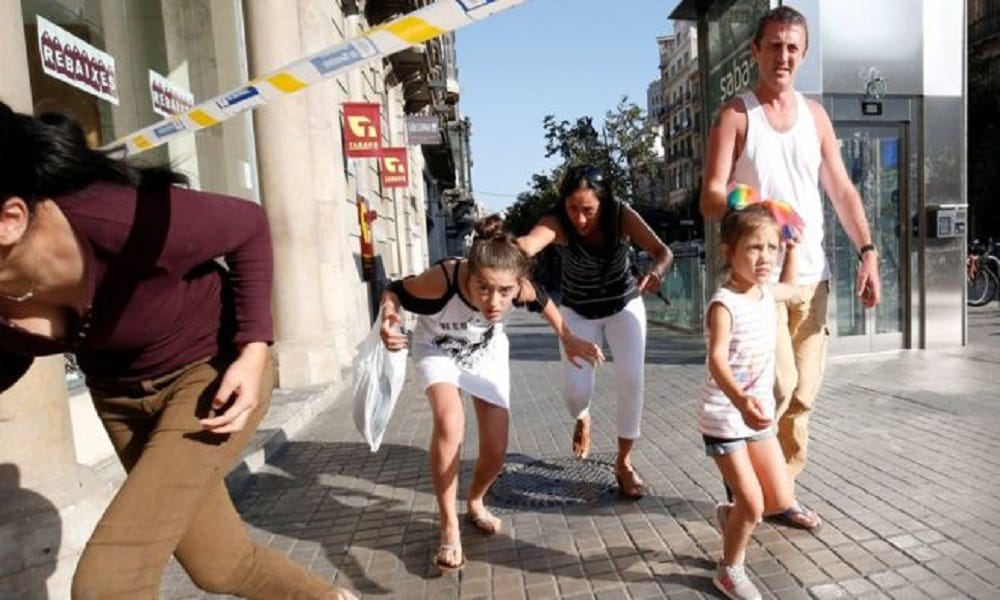 pics: painful story of the Barcelona terror attack in spain