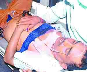 Businessman shot at, serious