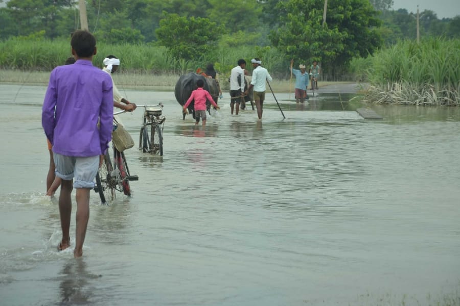 six died because of flood in awadh in uttar pradesh.