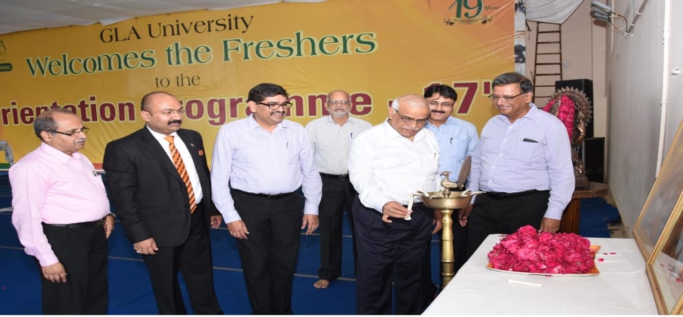 GLA University, Mathura Academic Session started with Orientation Program