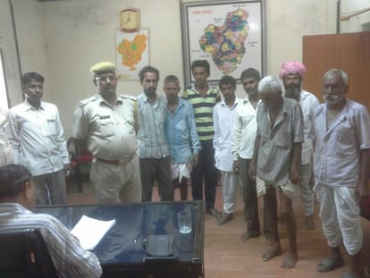 Police catch villagers