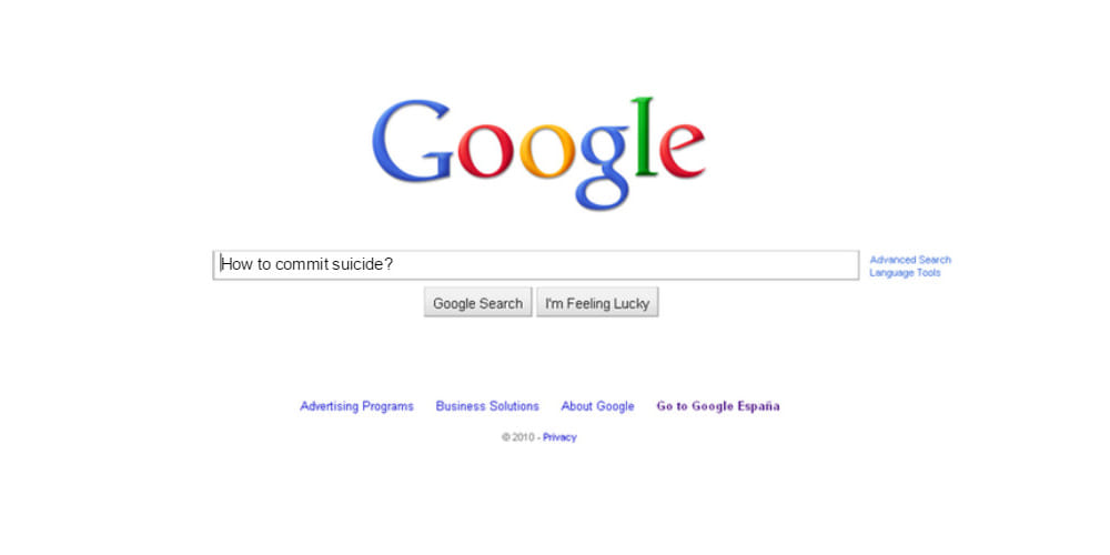 lady asked google how to suicide see what google replied