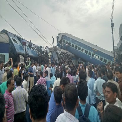 Negligent train accident, twelve trains run through the Kreak track in Khatauli