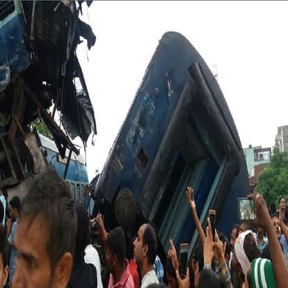 Negligent train accident, twelve trains run through the Kreak track in Khatauli