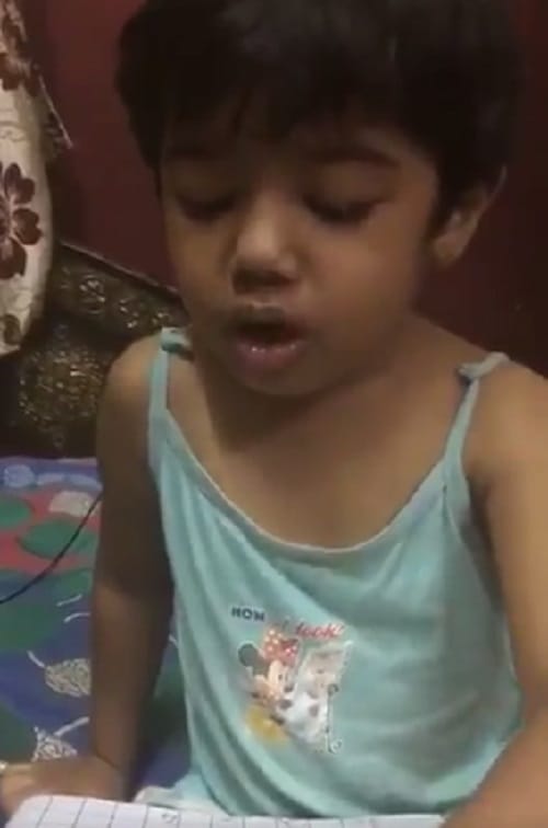 Watch funny video of child doing homework while mother is scolding him tweeted by Shikhar Dhawan
