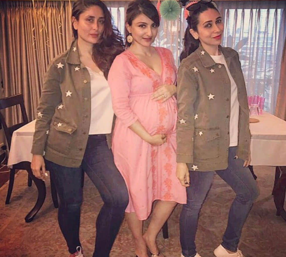 Soha Ali Khan Enjoys Her Baby Shower With Nephew Taimur Ali Khan Kareena Kapoor Karisma Kapoor