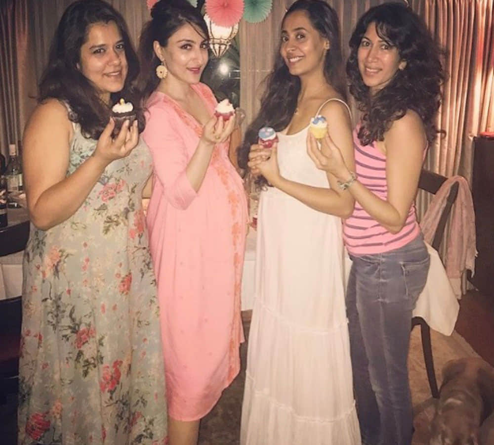 Soha Ali Khan Enjoys Her Baby Shower With Nephew Taimur Ali Khan Kareena Kapoor Karisma Kapoor