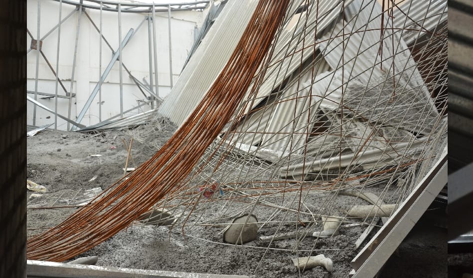 under construction building of school in noida collapsed, 1 dead dozens injured