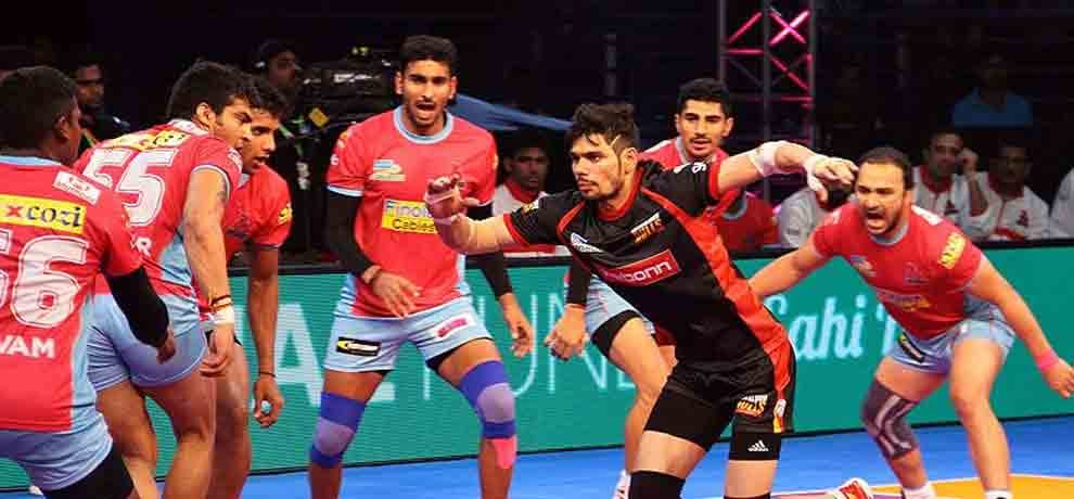 jaipur pink panthers beat bengaluru bulls in a thriller
