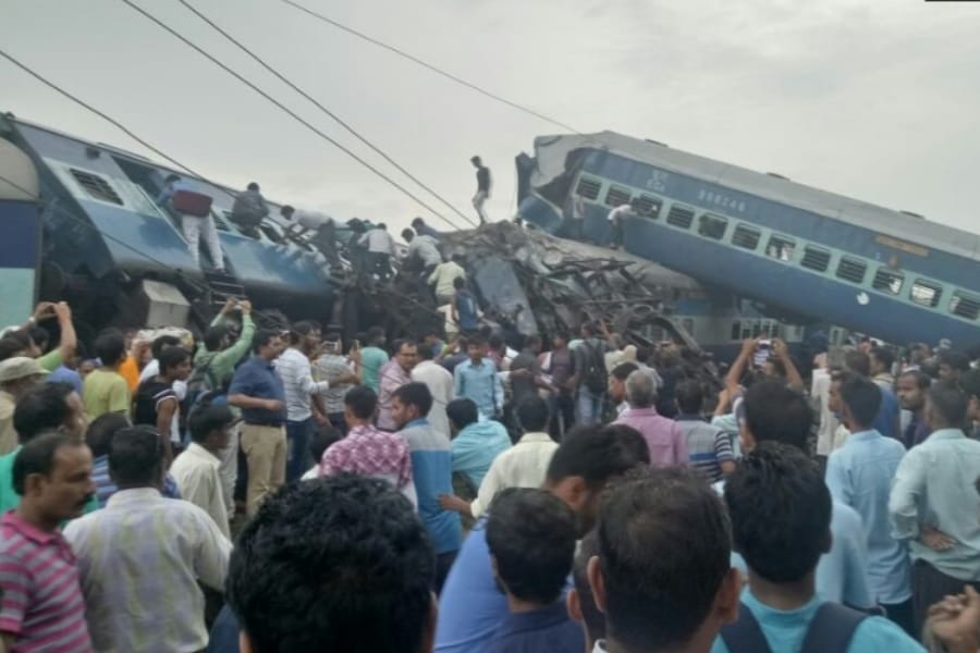 UP government in action on kalinga utkal derailment.