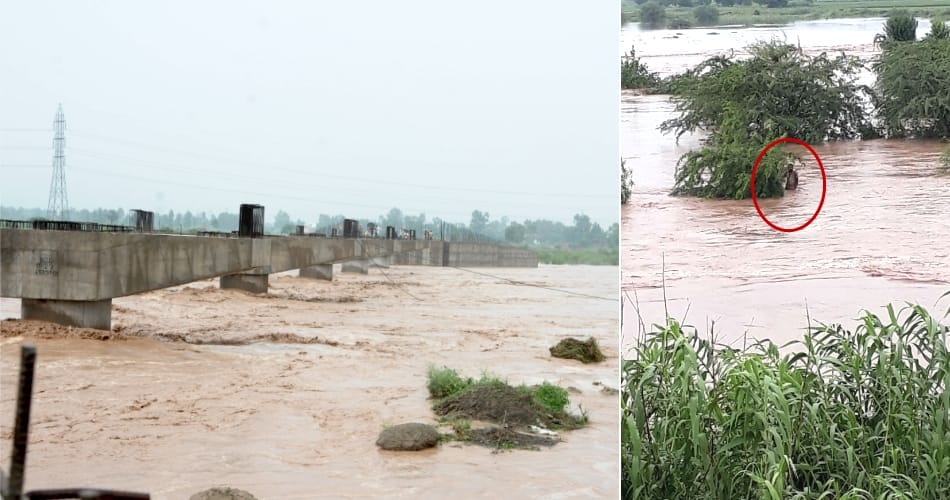 Heavy rain in derabassi, ghaggar overflow, panhkula news