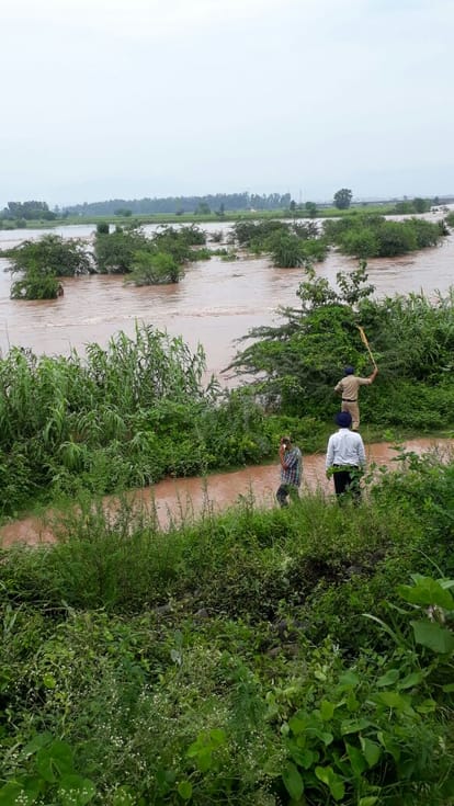 Heavy rain in derabassi, ghaggar overflow, panhkula news