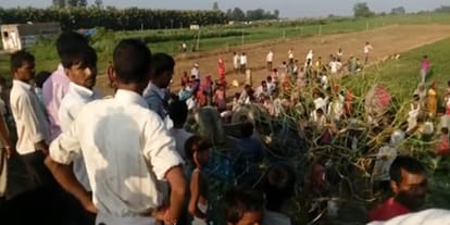 tractor trolly accident at hardoi
