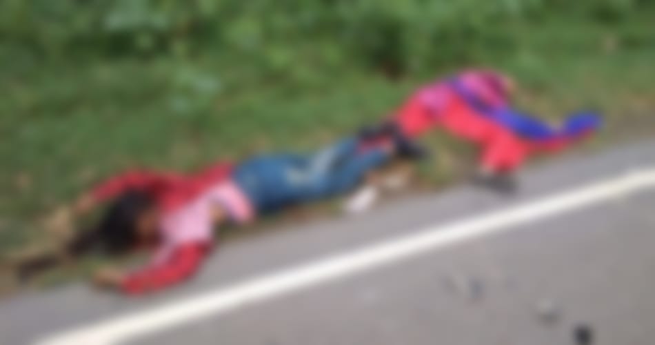batala bus and bike collision, three people killed