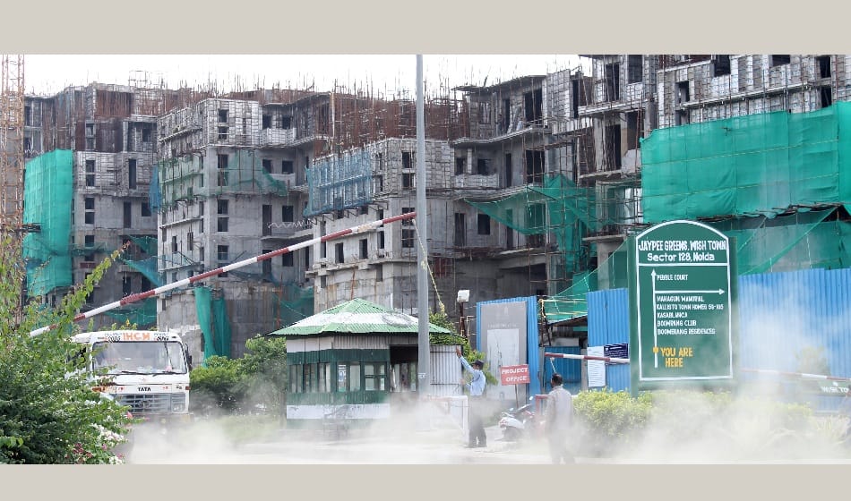 jaypee greens are under construction, people are worried as they are not able to live in that