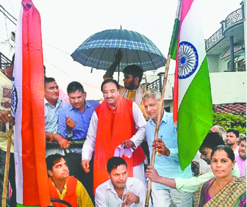 BJP MP and BJP mla supporters fight