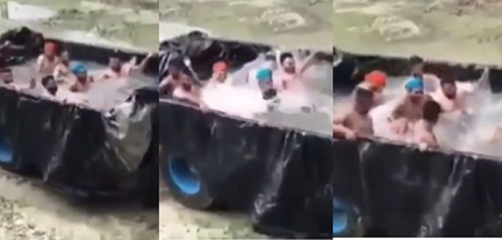 Watch how tractor turned swimming pool is driving Facebook and Whatsapp user crazy