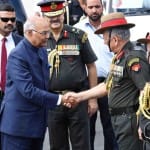 लेह दौरे पर पहुंचे राष्ट्रपति