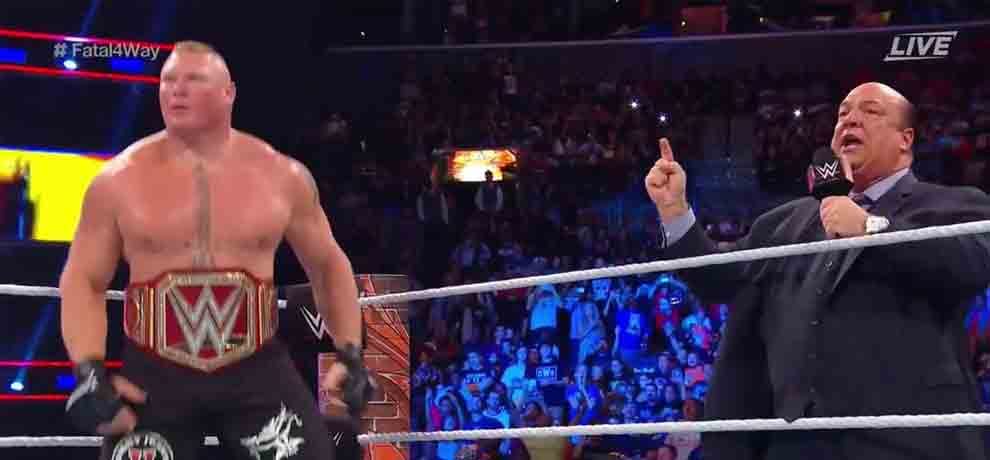 brock lesnar creates history to headline four summerslam pay per view events