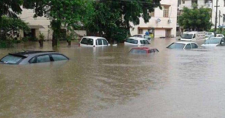 heavy rain fall in chandigarh, panchkula, mohali