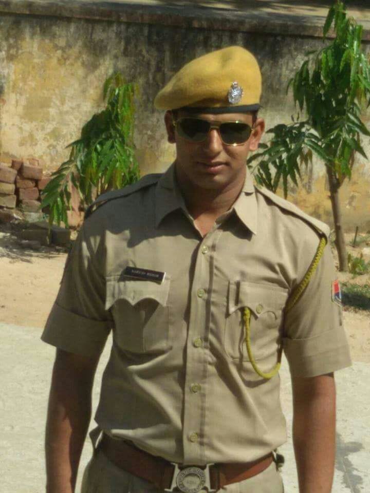 A police Constable was death in road accident in jaipur at kanota 