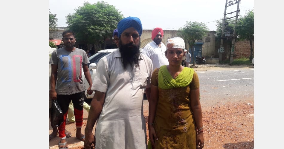 Private Bus collide with JCB and tractor trolley, punjab news