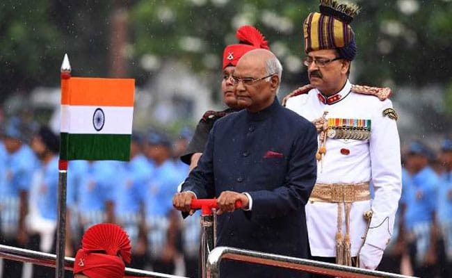 Pics: president ramnath kovind first time visit in leh presented Presidents Colours to Ladakh Scouts