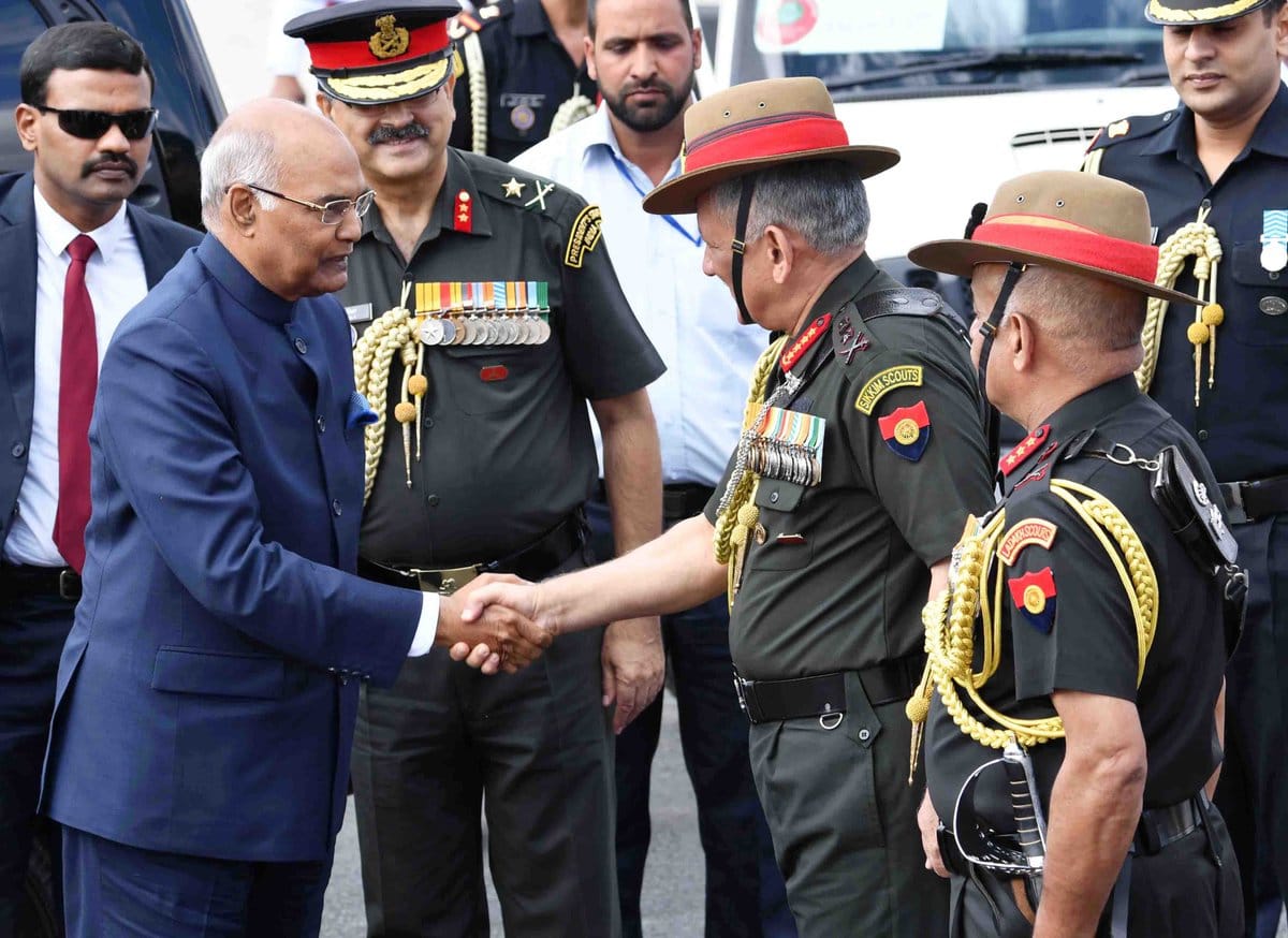 president kovind dedicated first visit to the armed forces