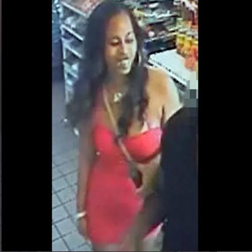two women sexually abusing a man in a store 