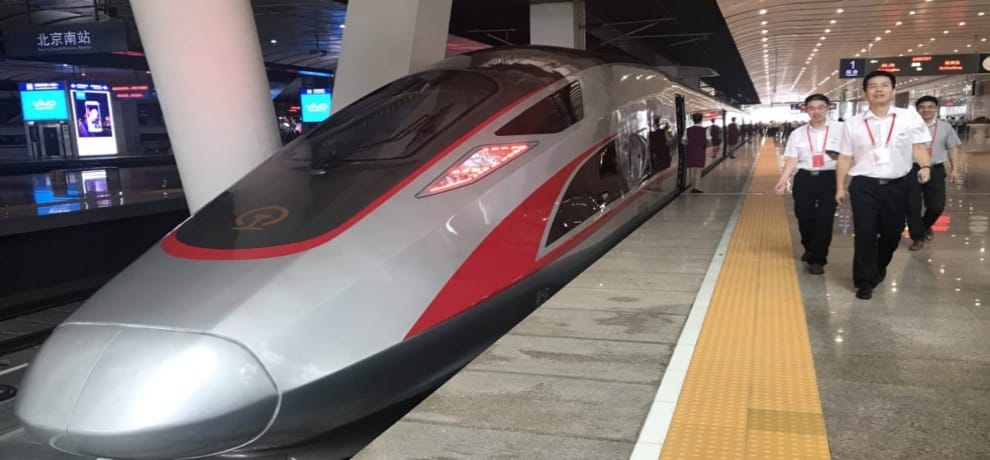 China is relaunching the worlds fastest bullet trains running at 350 kilometers per hour 