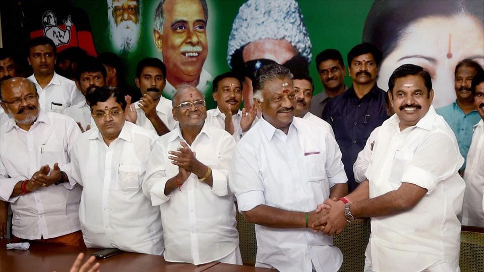 OPS extends olive branch to "dear brother" Palaniswami; EPS rejects truce offer