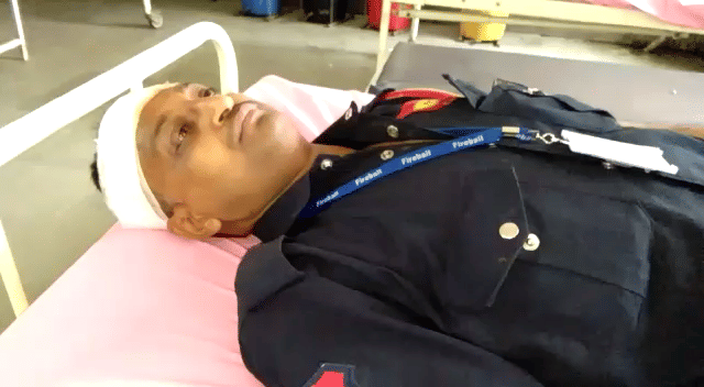 Security guard showed such bravery that survived the robbery ATM in rajasthan