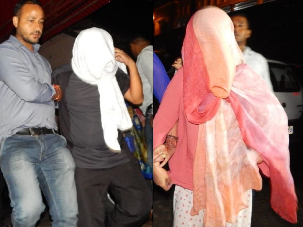man and woman arrested for gold smuggling from china