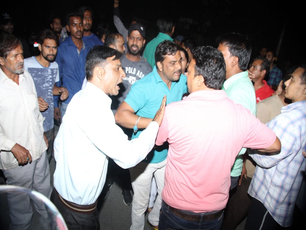 exclusive photos of Ruckus in police station against lovers of two community