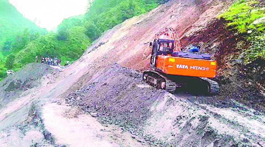 50 meter road in Ramiganga in Ratiganga
