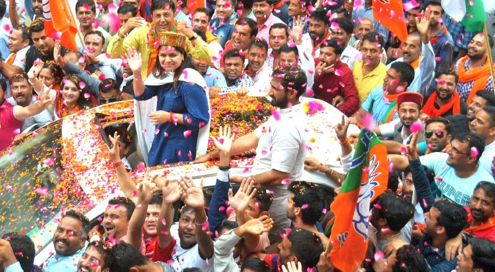 BJYM President Poonam Mahajan Statement on Himachal Vidhan Sabha Election.