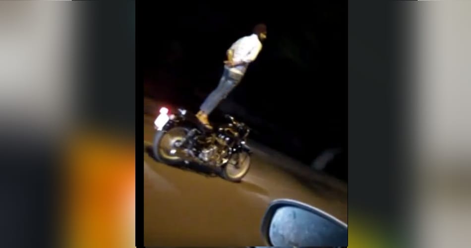 boy doing horrible stunts on bullet bike on chandigarh roads, video viral