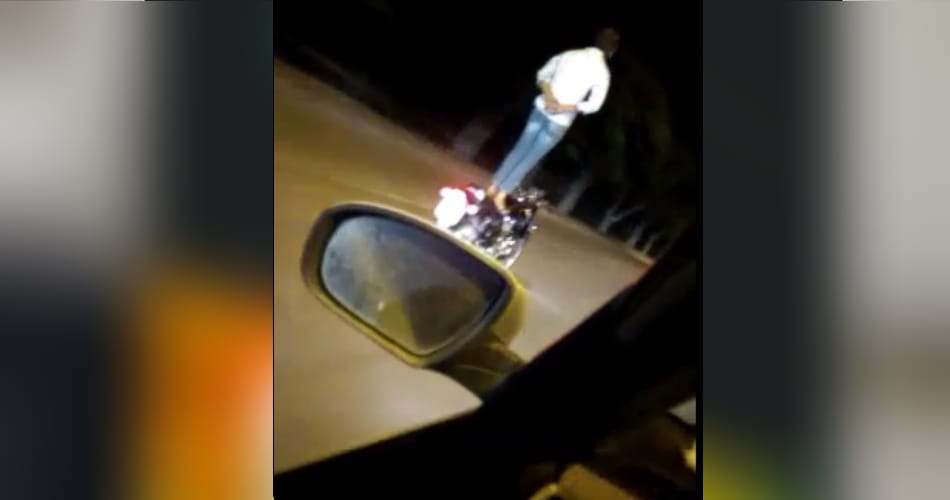 boy doing horrible stunts on bullet bike on chandigarh roads, video viral