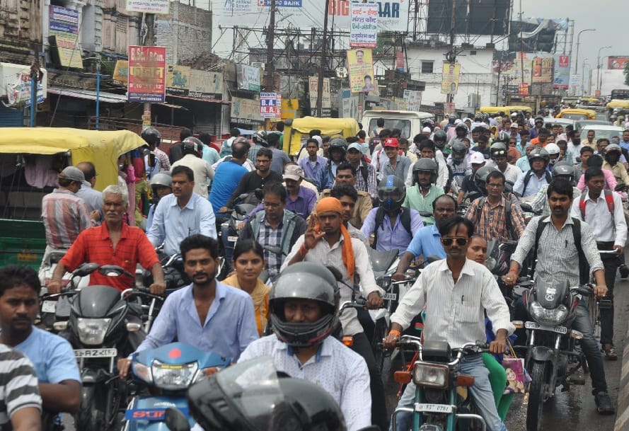 धर्मशाला पुर पर लगा जाम