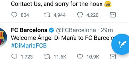 barcelonas twitter account hacked