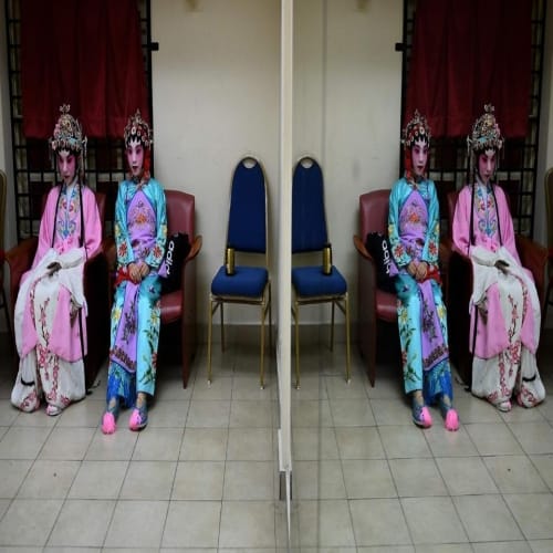 chinese cantonese opers, a traditional theatre found in hong kong and chinas guangdong region  