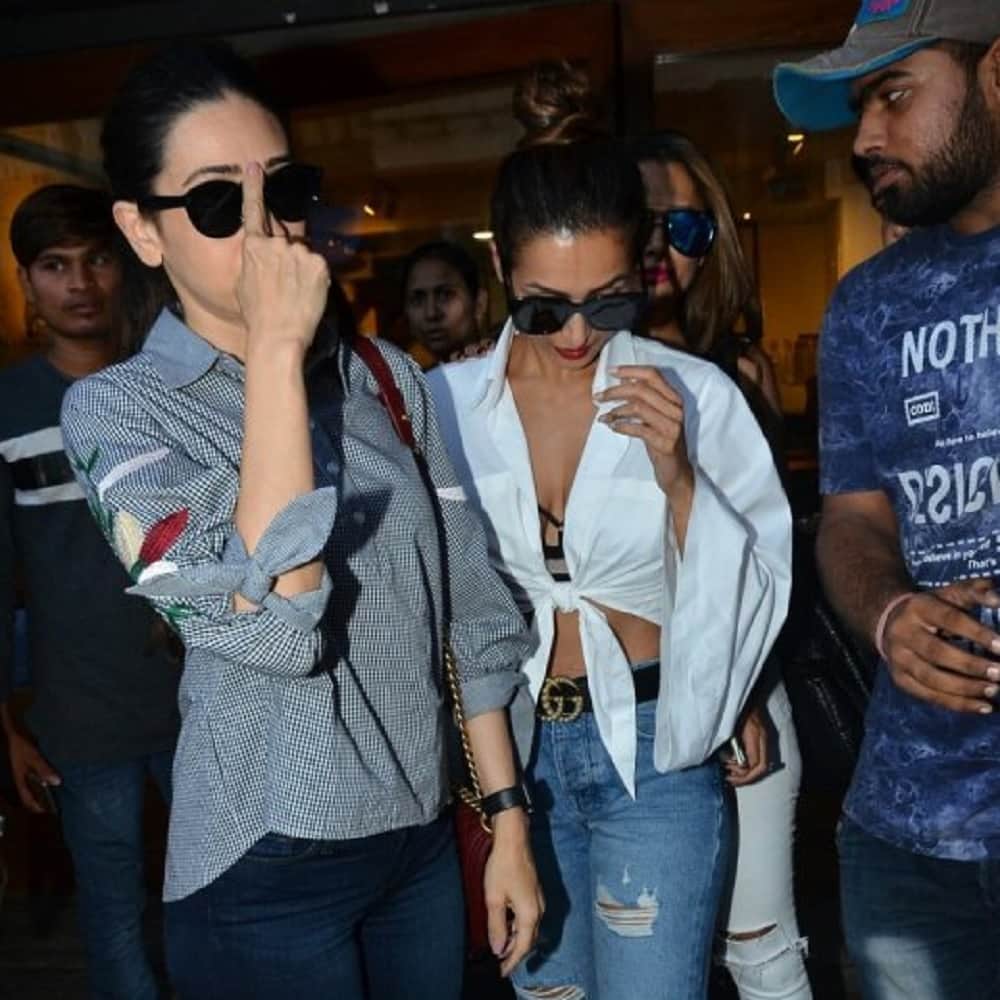 Sexy Malaika Arora goes on a LUNCH DATE with Karisma Kapoor and Amruta Arora