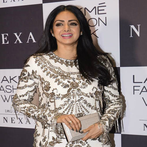 Lakme Fashion Week 2017 latest photos of sridevi and khushi kapoor at Manish Malhotra fashion  show