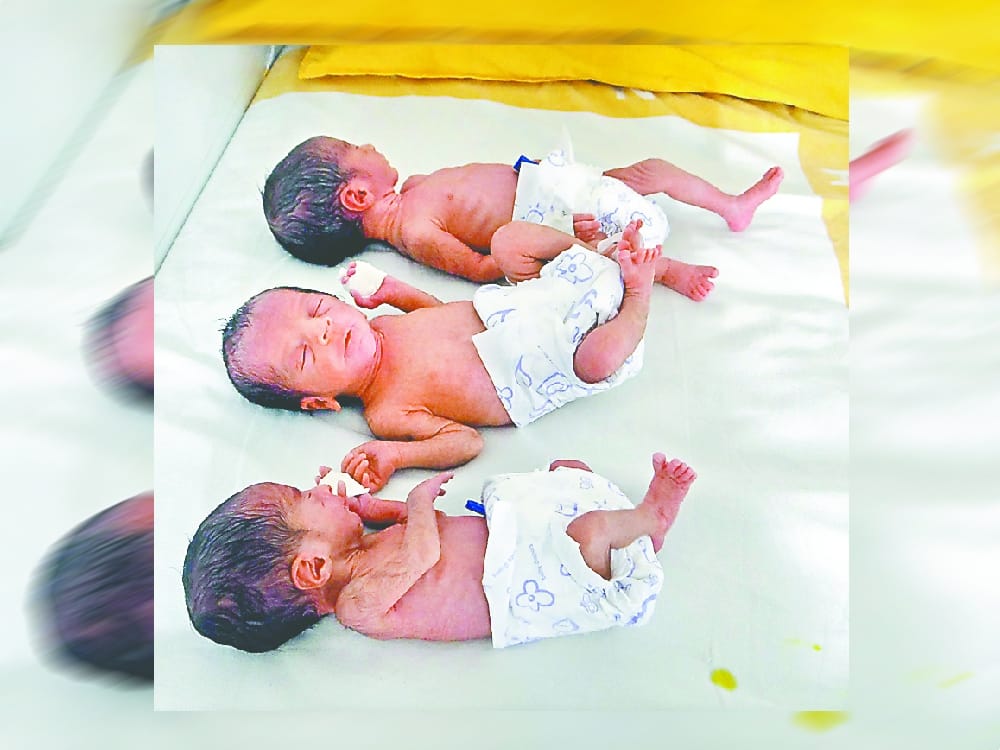 woman gave birth three child in rishikesh