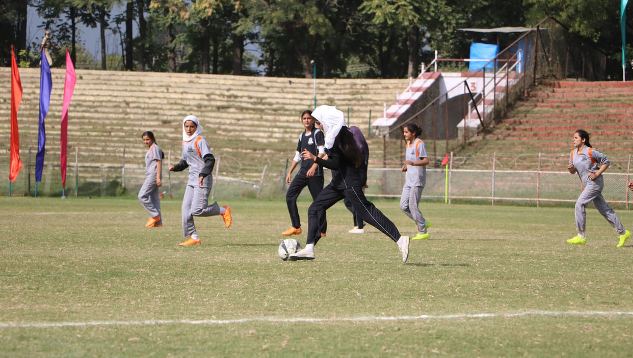 CRPF organised Football tournament for kashmir girls