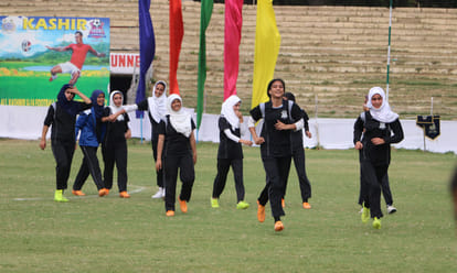 CRPF organised Football tournament for kashmir girls