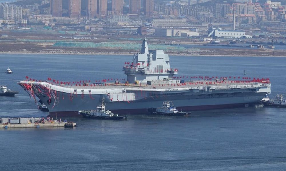 China will  launch soon second aircraft carrier in sea